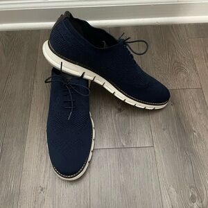 Nautical WingDeck Men’s Navy Knit Dress shoes